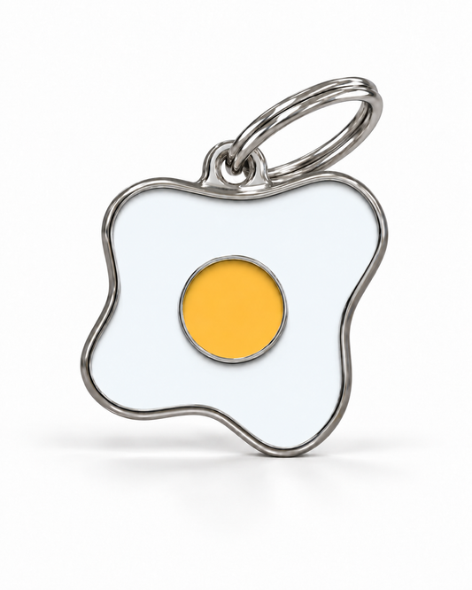 TAGiDOG Morning Bulls Eye ID Tag dog ID tag, front view on white