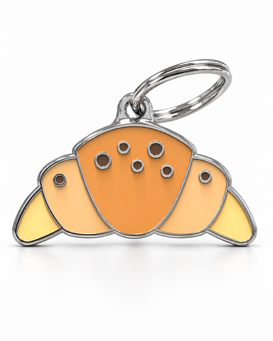 TAGiDOG Morning Golden Crunch ID Tag dog ID tag, front view on white