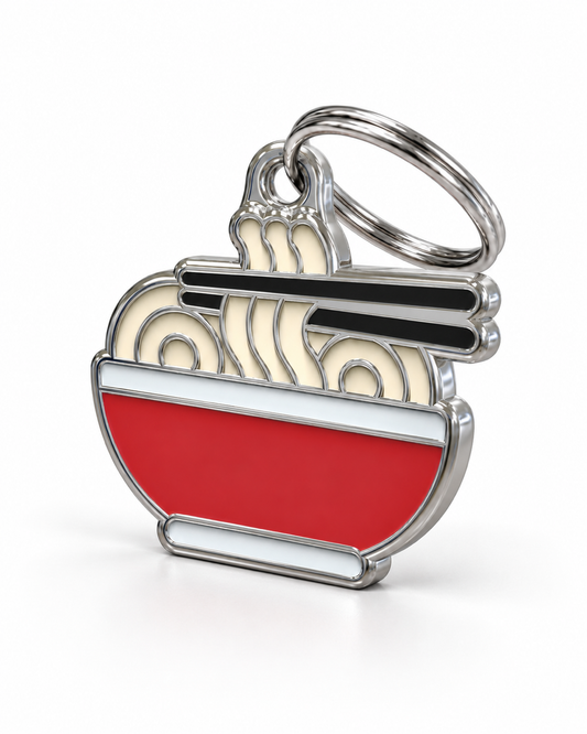 TAGiDOG Noodle ID Tag dog ID tag, angled view