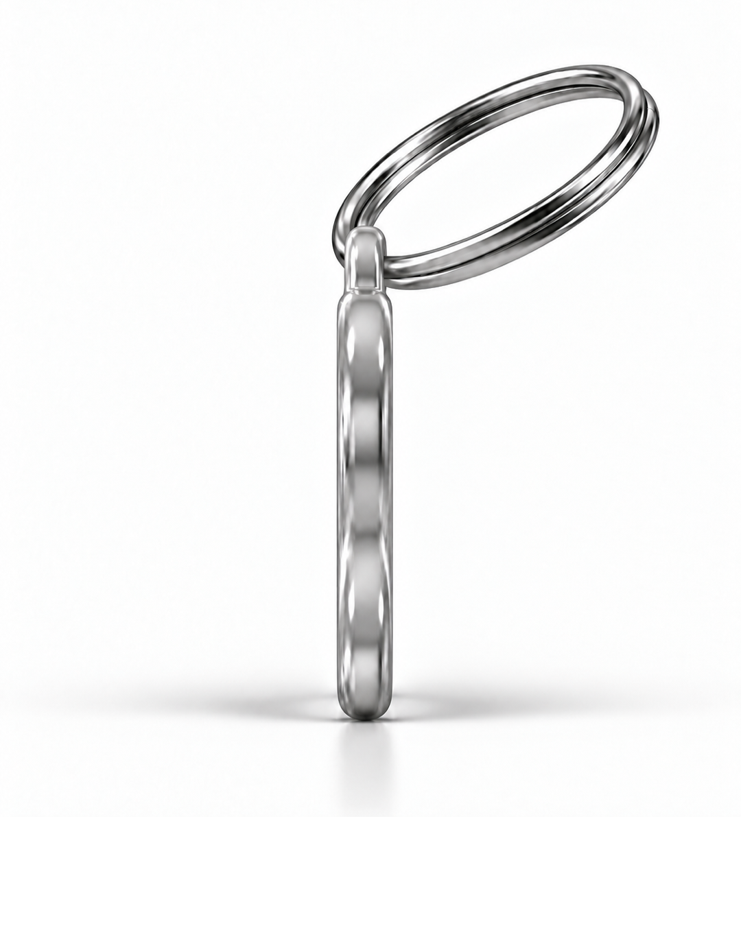 TAGiDOG Noodle ID Tag side profile showing tag thickness and split ring