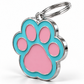TAGiDOG Paw Bubblepop ID Tag dog ID tag, angled view