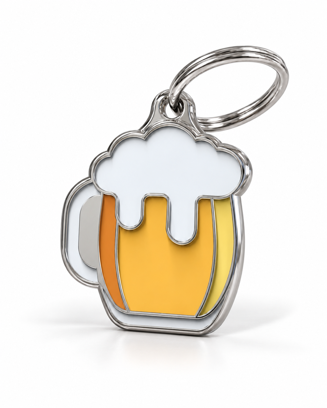 TAGiDOG Pilsner Beer ID Tag dog ID tag, angled view