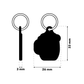 TAGiDOG Black Lager Beer ID Tag ID tag dimensions, 26 mm wide and 33 mm high, 3 mm thickness