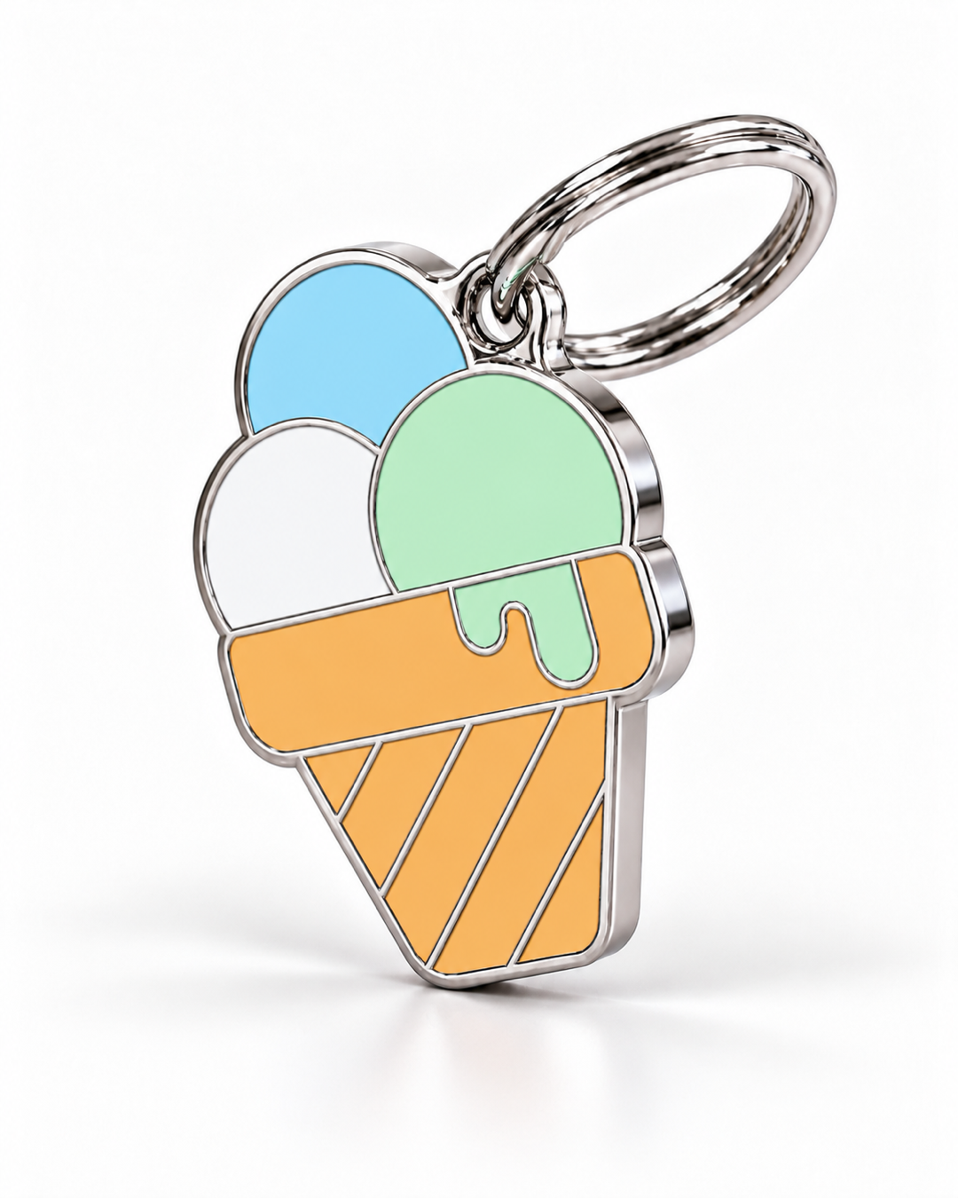 TAGiDOG Pistachio Gelato ID Tag dog ID tag, angled view