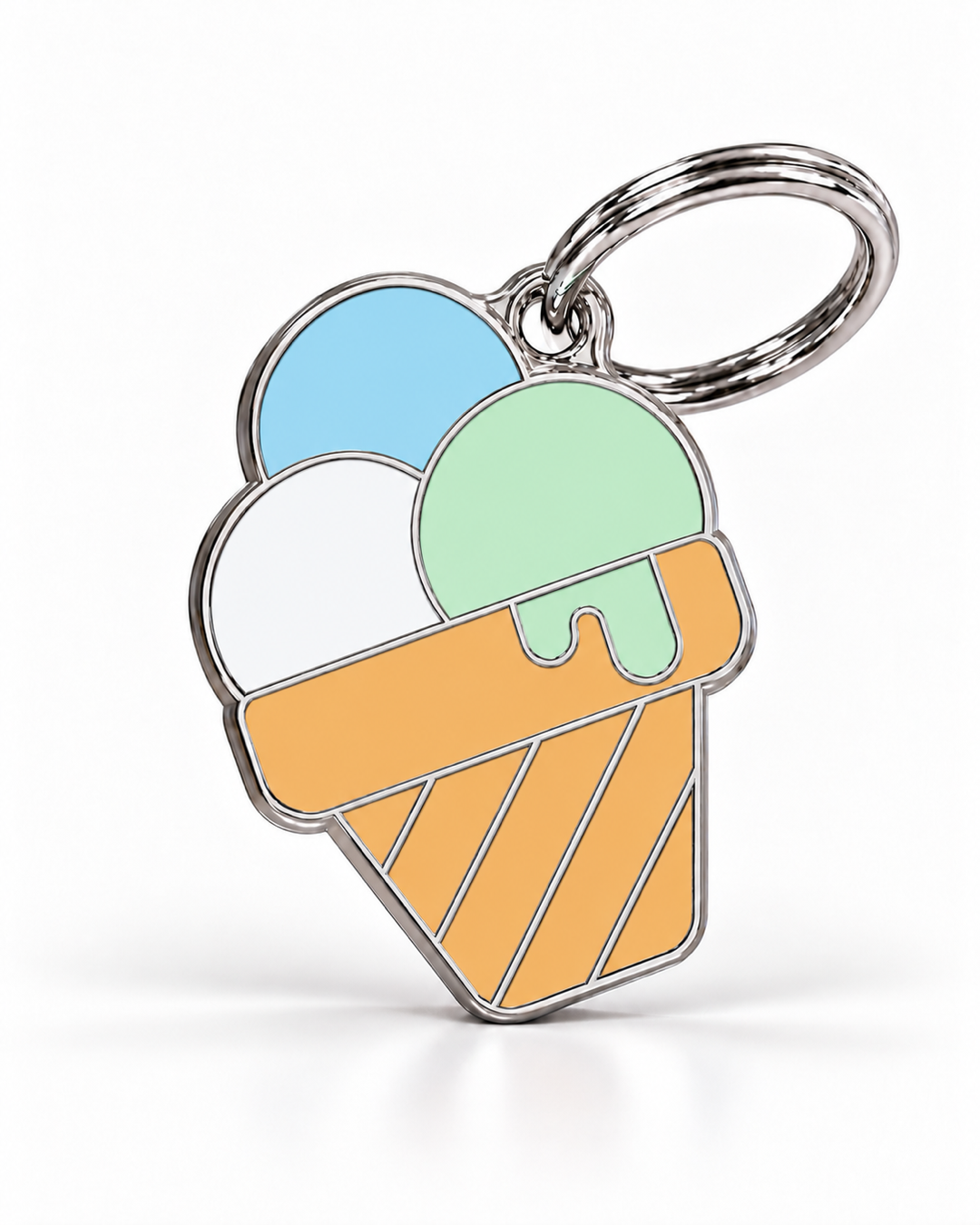 TAGiDOG Pistachio Gelato ID Tag dog ID tag, front view on white