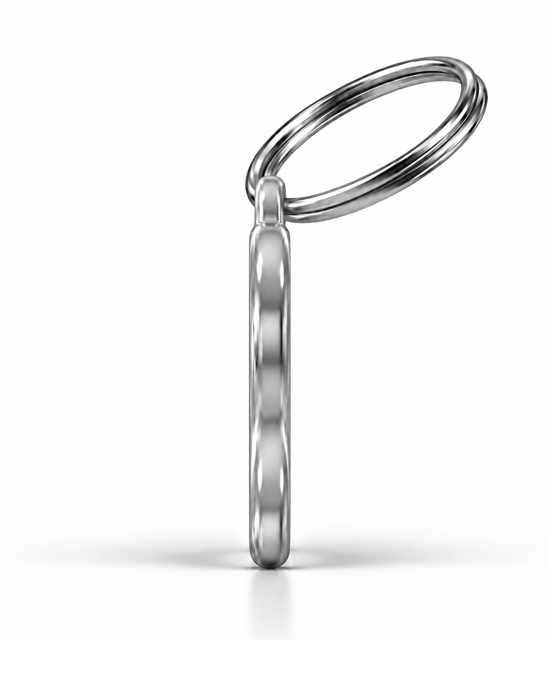 TAGiDOG Pit Bull Dog ID Tag side profile showing tag thickness and split ring