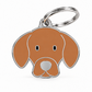 TAGiDOG Pointer Dog ID Tag, front view on white