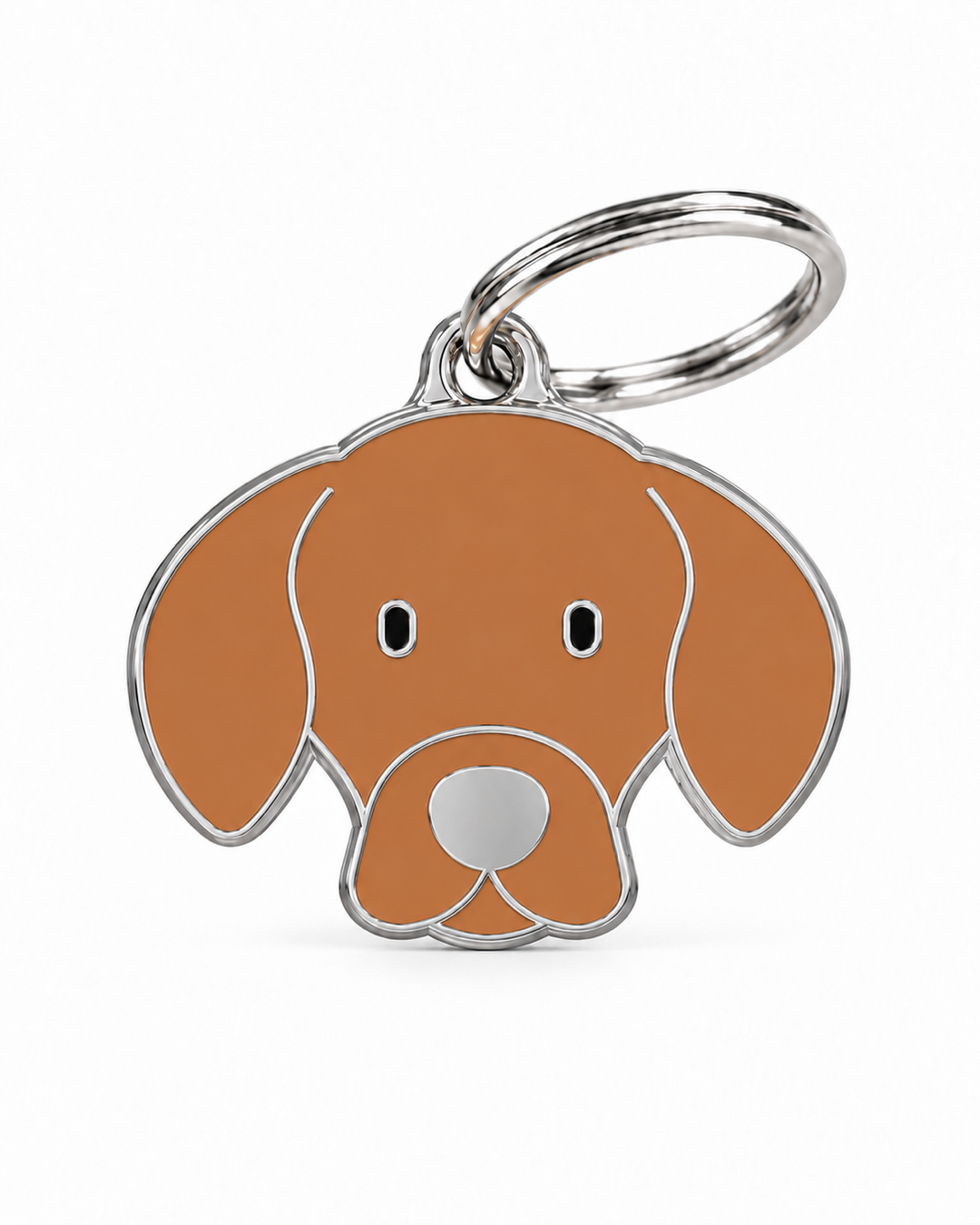 TAGiDOG Pointer Dog ID Tag, front view on white