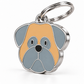 TAGiDOG Pug Dog ID Tag, angled view