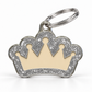 TAGiDOG Queen Spark Cream ID Tag dog ID tag, front view on white