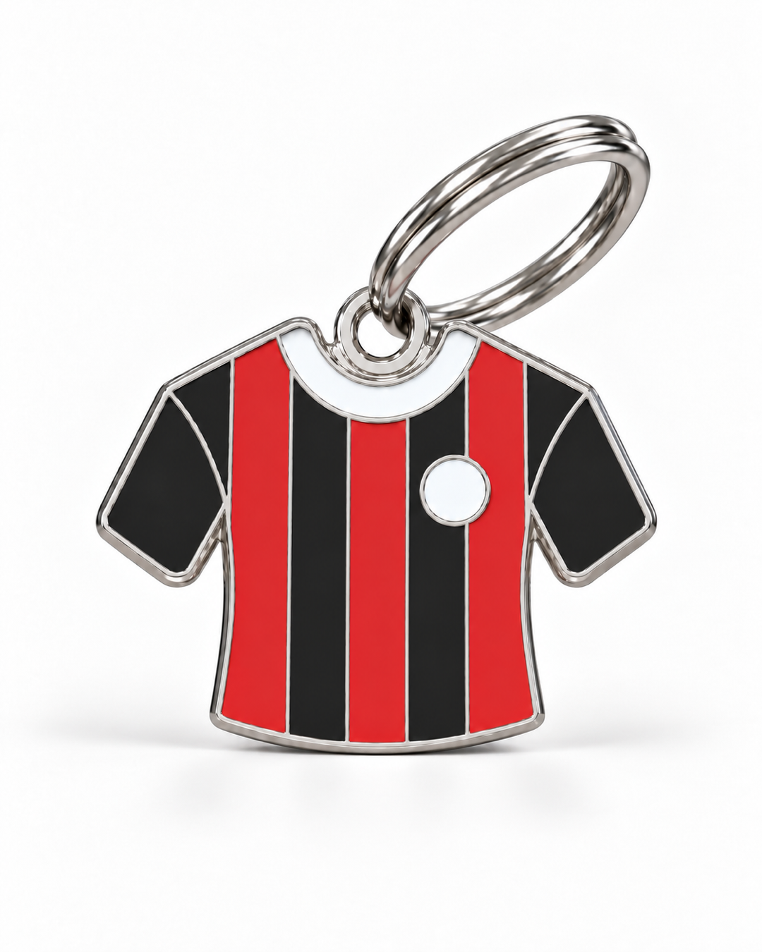TAGiDOG Rossoneri Jersey ID Tag dog ID tag, front view on white