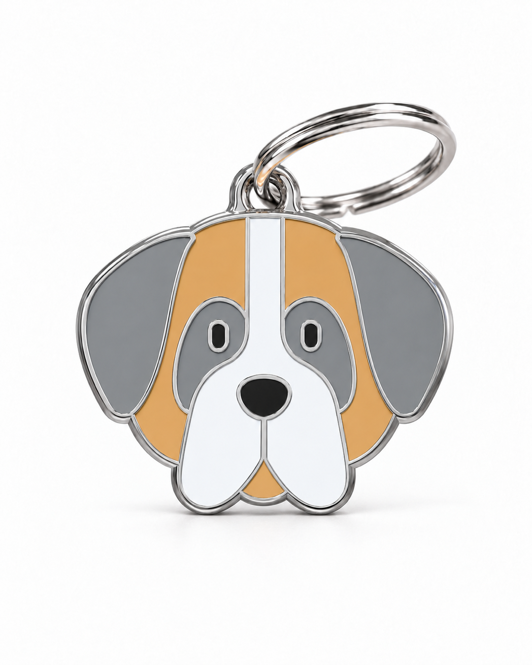 TAGiDOG Saint Bernard Dog ID Tag, front view on white