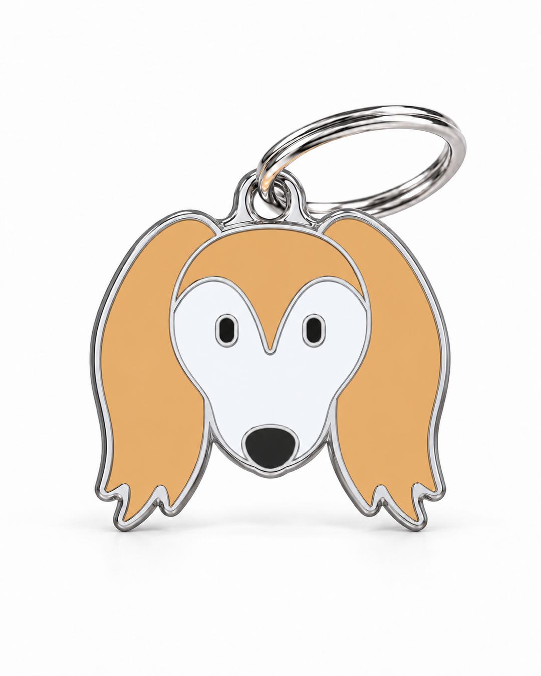 TAGiDOG Saluki Dog ID Tag, front view on white