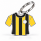 TAGiDOG Schwarzgelben Jersey ID Tag dog ID tag, front view on white