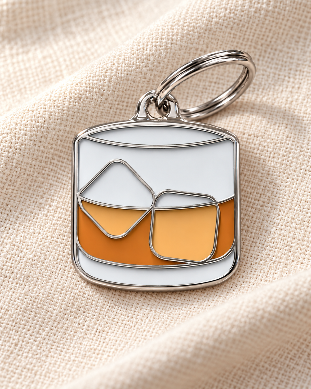 TAGiDOG Scotch ID Tag dog ID tag on light linen