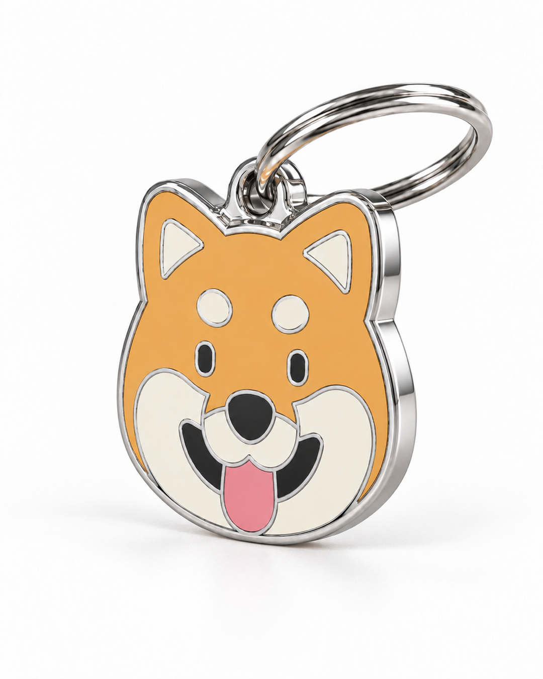TAGiDOG Shiba Inu Dog ID Tag, angled view