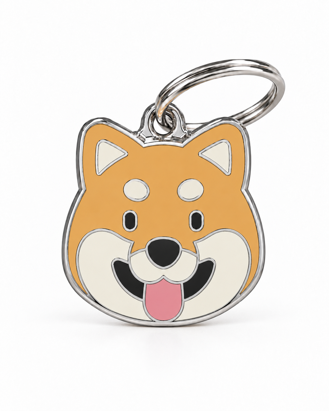 TAGiDOG Shiba Inu Dog ID Tag, front view on white