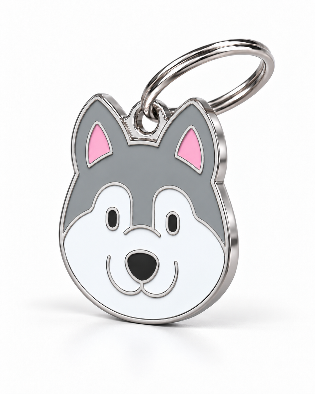 TAGiDOG Siberian Husky Dog ID Tag, angled view