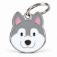 TAGiDOG Siberian Husky Dog ID Tag, front view on white