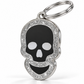 TAGiDOG Skull Spark Black ID Tag dog ID tag, angled view
