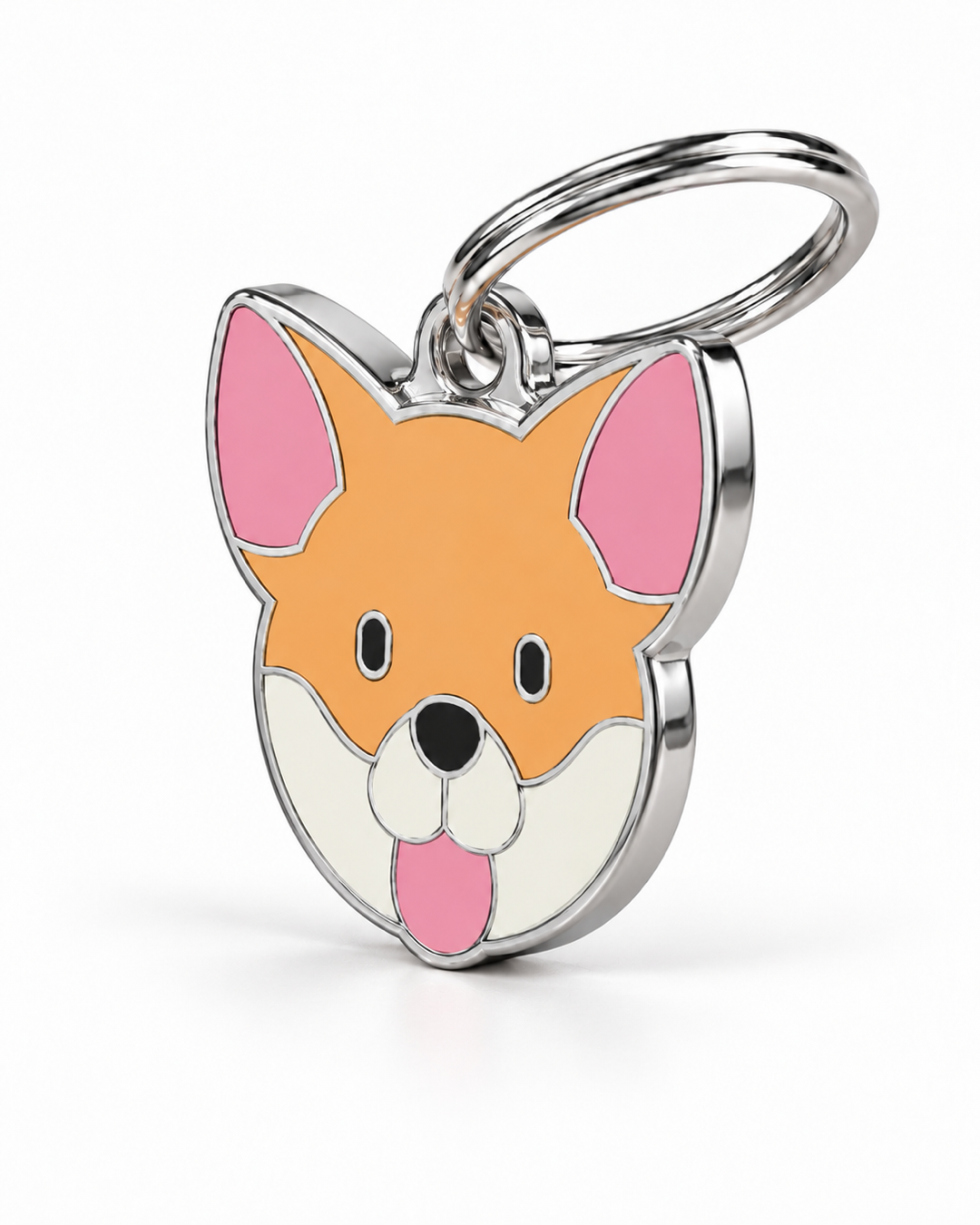 TAGiDOG Smooth Coat Chihuahua Dog ID Tag, angled view