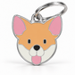 TAGiDOG Smooth Coat Chihuahua Dog ID Tag, front view on white