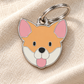 TAGiDOG Smooth Coat Chihuahua Dog ID Tag on light linen