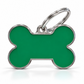 TAGiDOG Solid Bone Green ID Tag Medium dog ID tag, front view on white