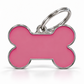 TAGiDOG Solid Bone Pink  ID Tag Medium dog ID tag, front view on white