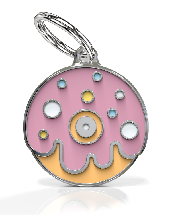 Strawberry Donut ID Tag