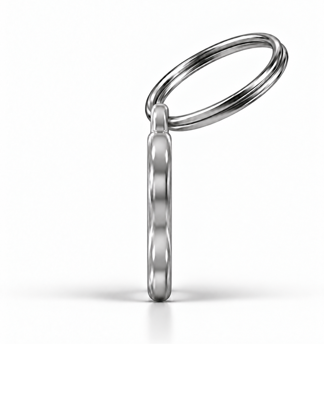 TAGiDOG Taco ID Tag side profile showing tag thickness and split ring