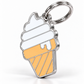 TAGiDOG Vanilla Ice Cream ID Tag dog ID tag, angled view