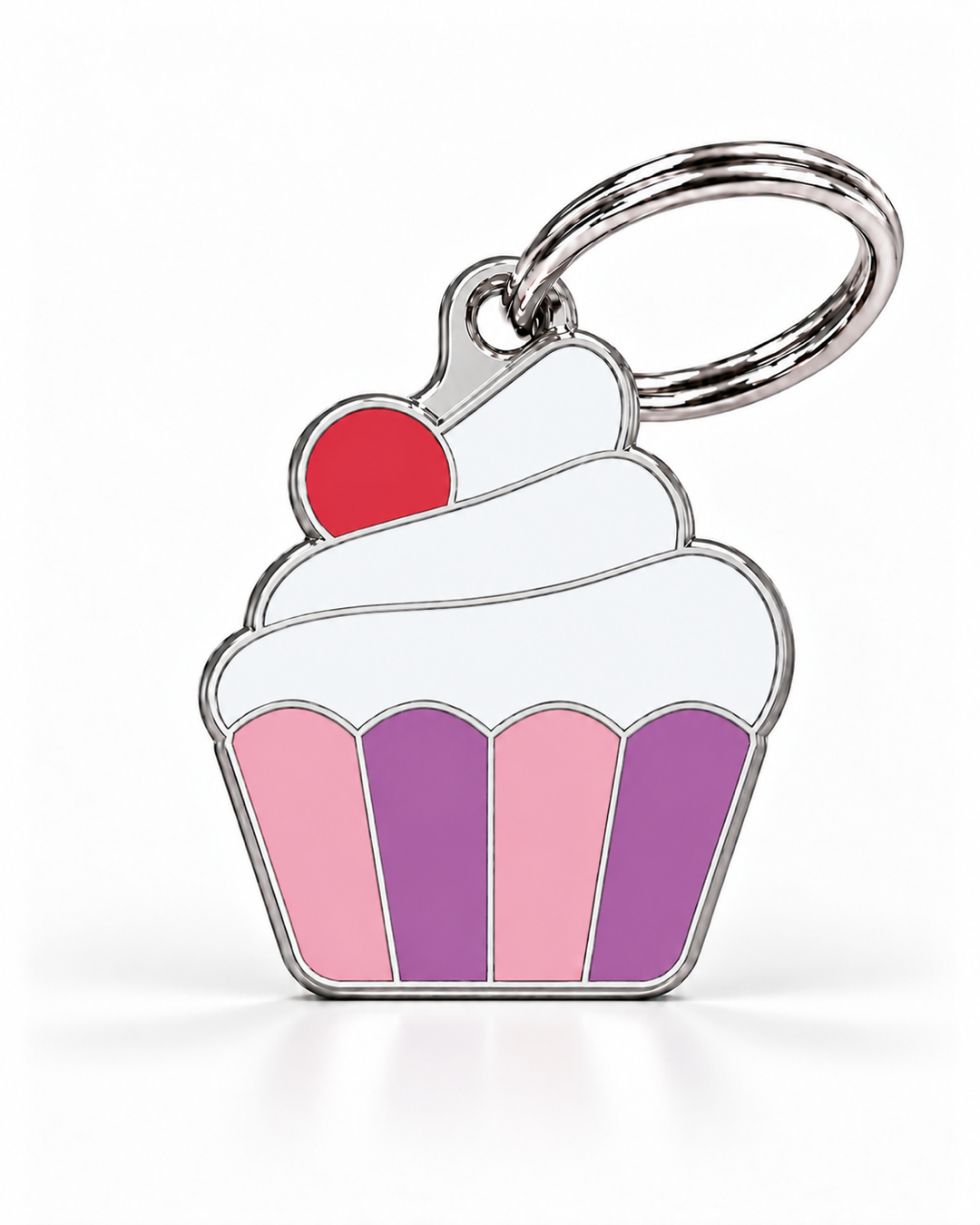 TAGiDOG Vanilla Sundae ID Tag dog ID tag, front view on white
