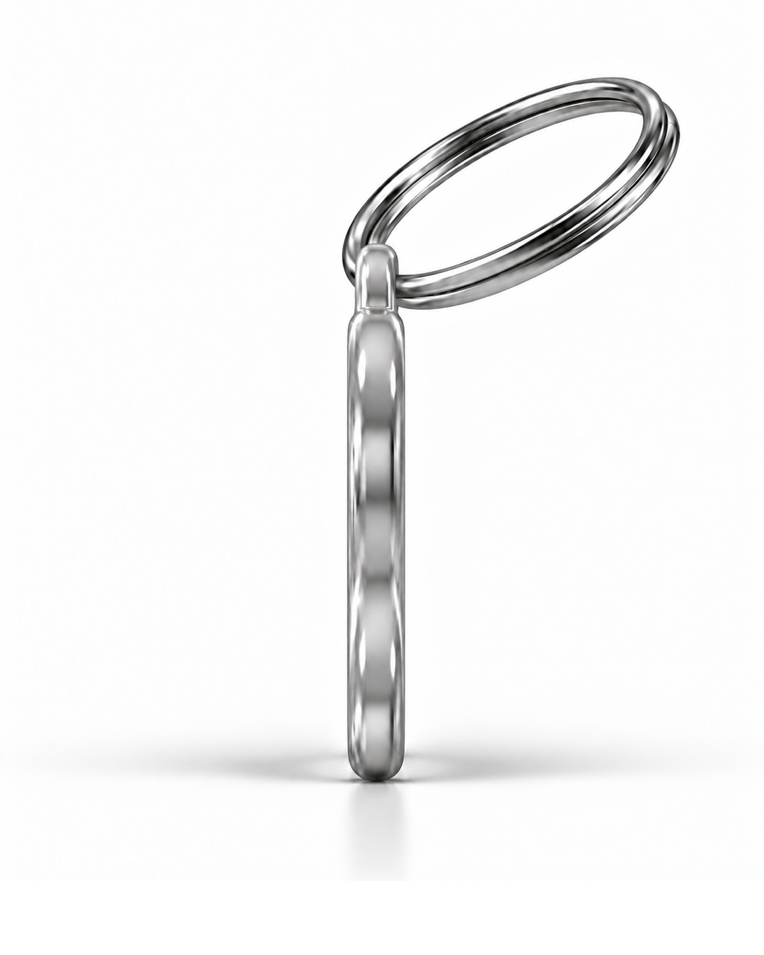 TAGiDOG Vanilla Sundae ID Tag side profile showing tag thickness and split ring