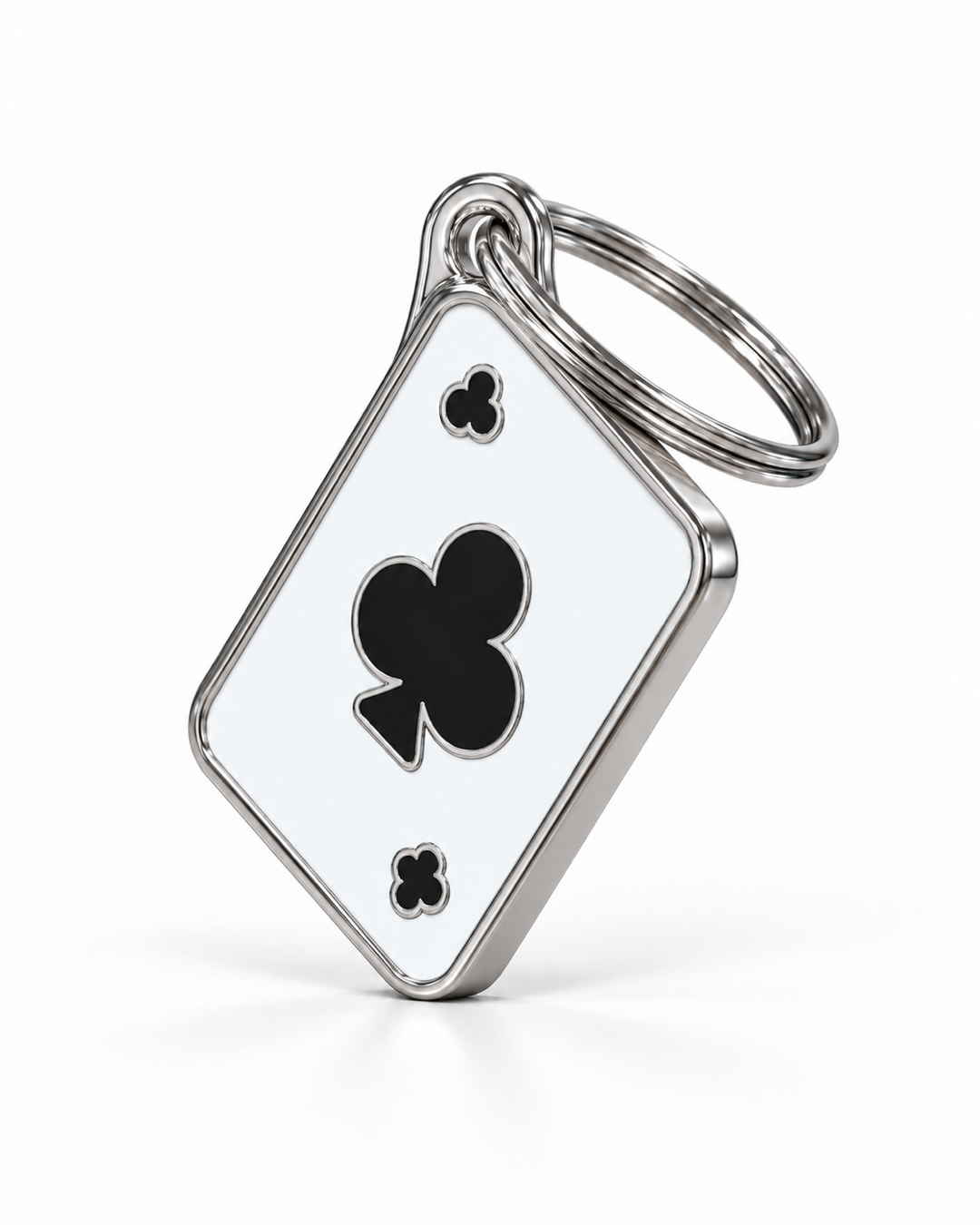 TAGiDOG Vegas Clubs ID Tag dog ID tag, angled view