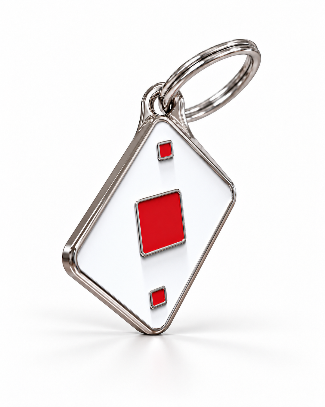 TAGiDOG Vegas Diamonds ID Tag dog ID tag, angled view