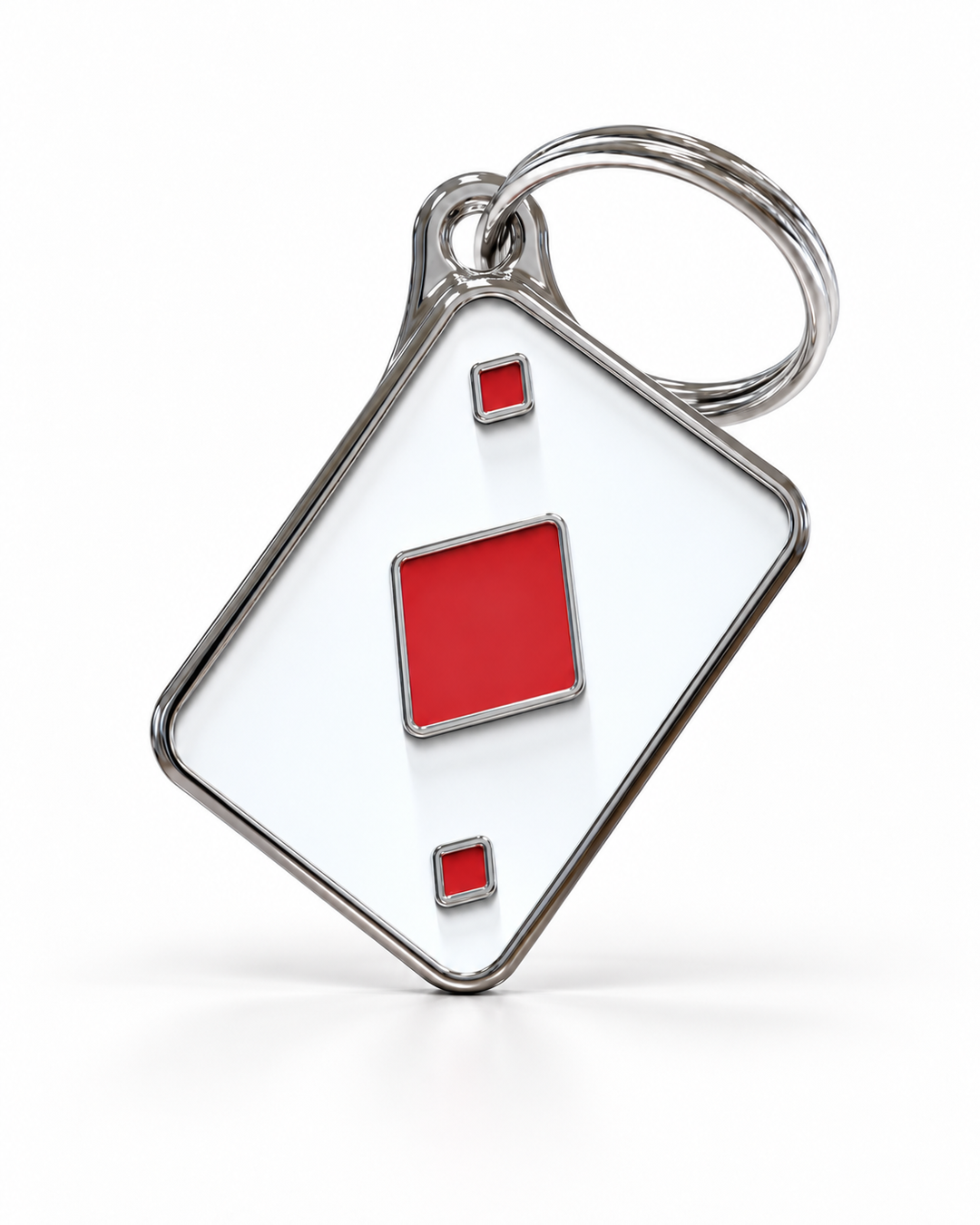 TAGiDOG Vegas Diamonds ID Tag dog ID tag, front view on white