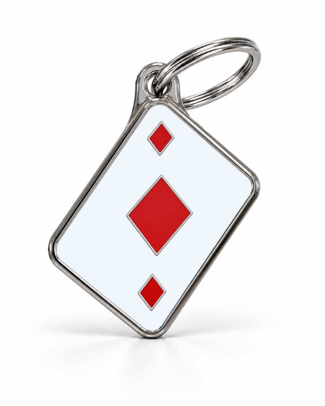 TAGiDOG Vegas Diamonds ID Tag dog ID tag, front view on white