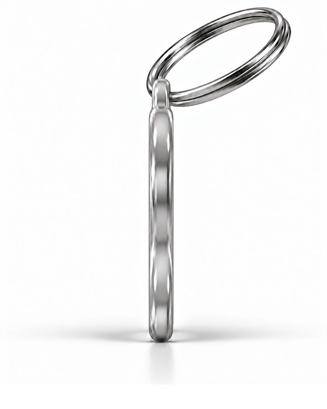 TAGiDOG Vegas Diamonds ID Tag side profile showing tag thickness and split ring