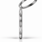 TAGiDOG Vegas Diamonds ID Tag side profile showing tag thickness and split ring