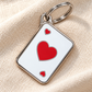 TAGiDOG Vegas Hearts ID Tag dog ID tag on light linen