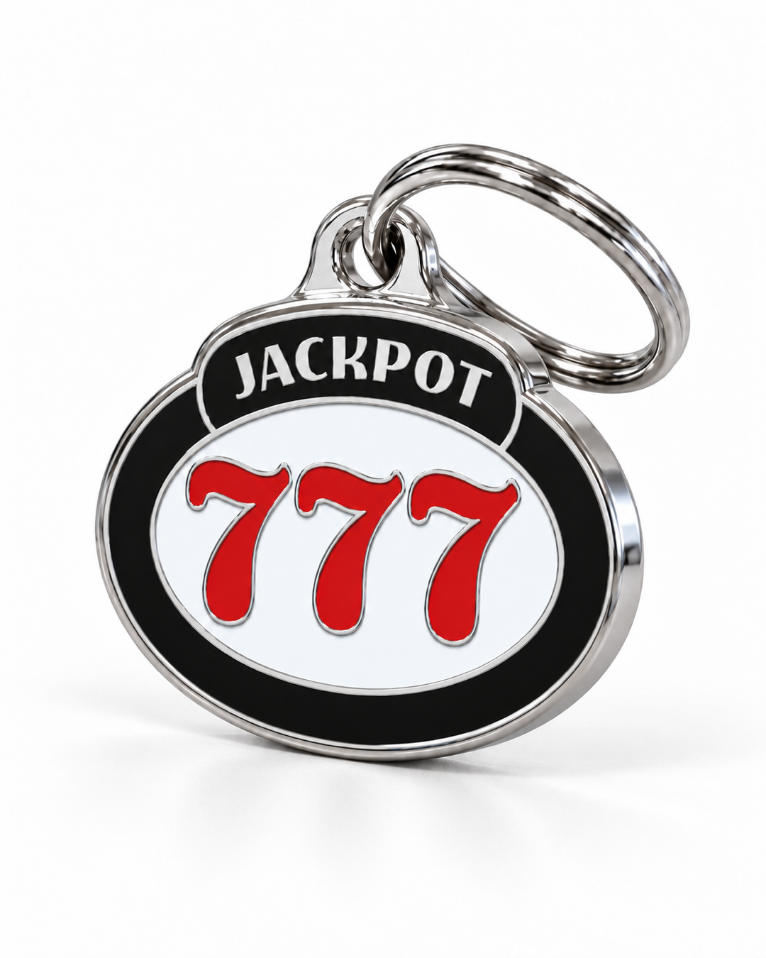 TAGiDOG Vegas Jackpot ID Tag dog ID tag, angled view