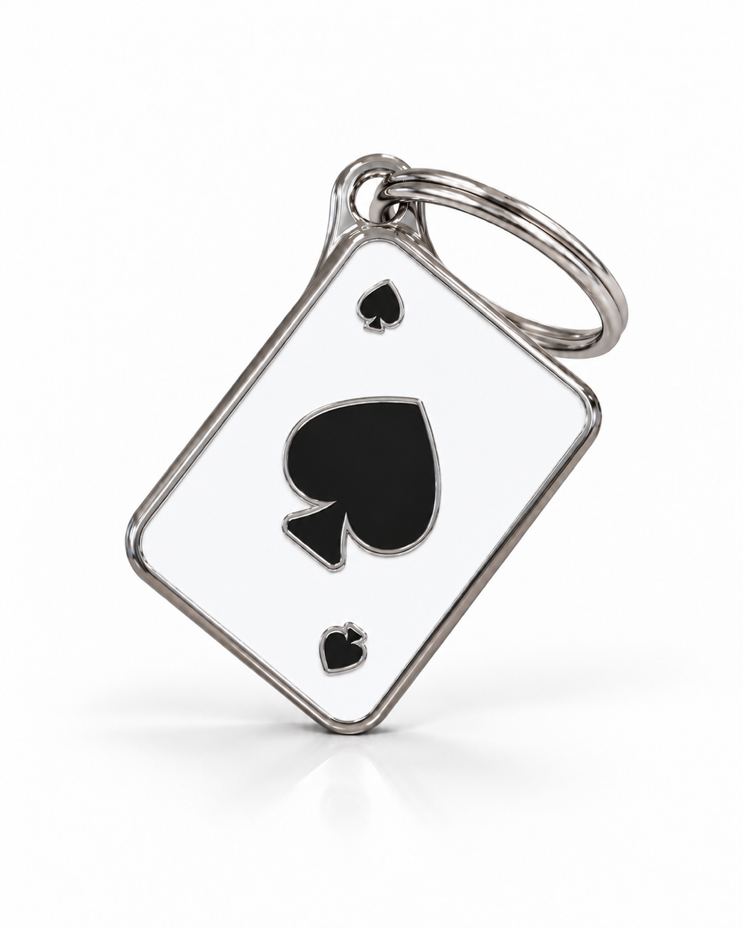 TAGiDOG Vegas Spades ID Tag dog ID tag, front view on white