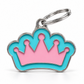 TAGiDOG Vivid Queen Pink ID Tag dog ID tag, front view on white