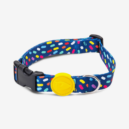 Vibrant collection of dog collars available in our online pet shop. Premium designer dog collar, now in stock at our online store. Puppy Collar.