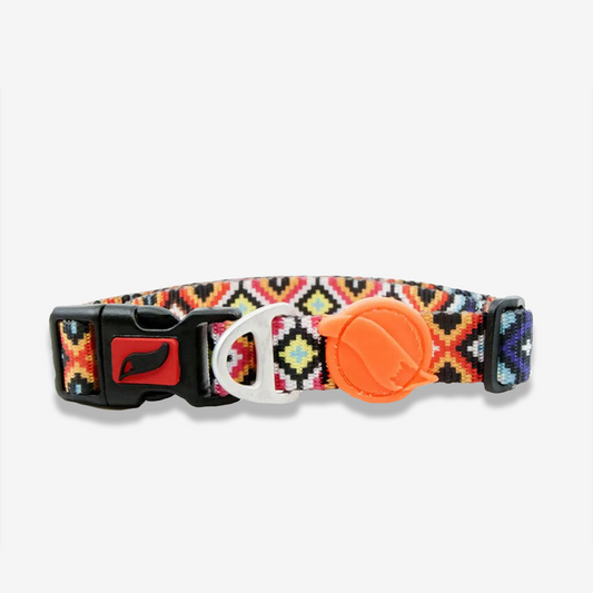 Vibrant collection of dog collars available in our online pet shop. Premium designer dog collar, now in stock at our online store. Puppy Collar.