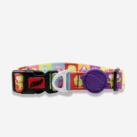 Vibrant collection of dog collars available in our online pet shop. Premium designer dog collar, now in stock at our online store. Puppy Collar.