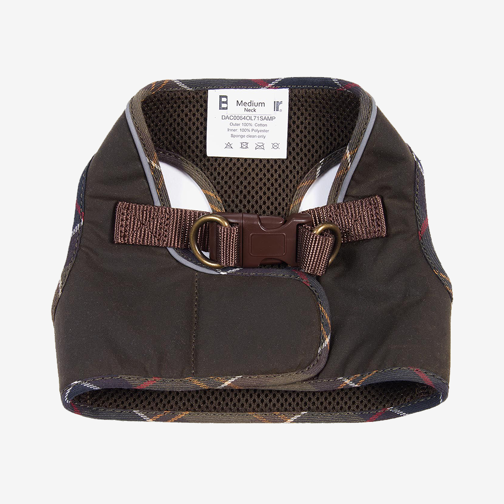 Barbour tartan step discount in dog harness