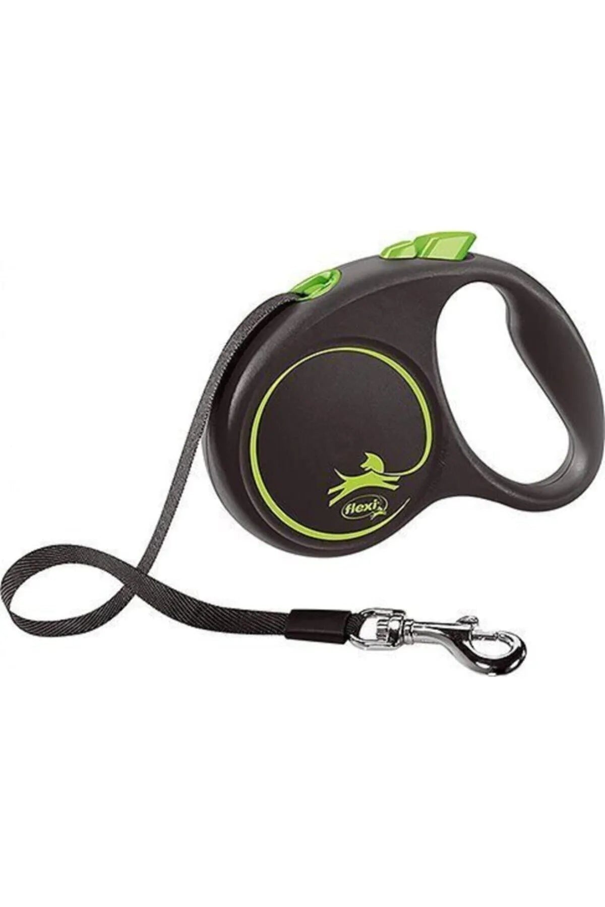 Black & Green Retractable Leash - Flexi - Leash