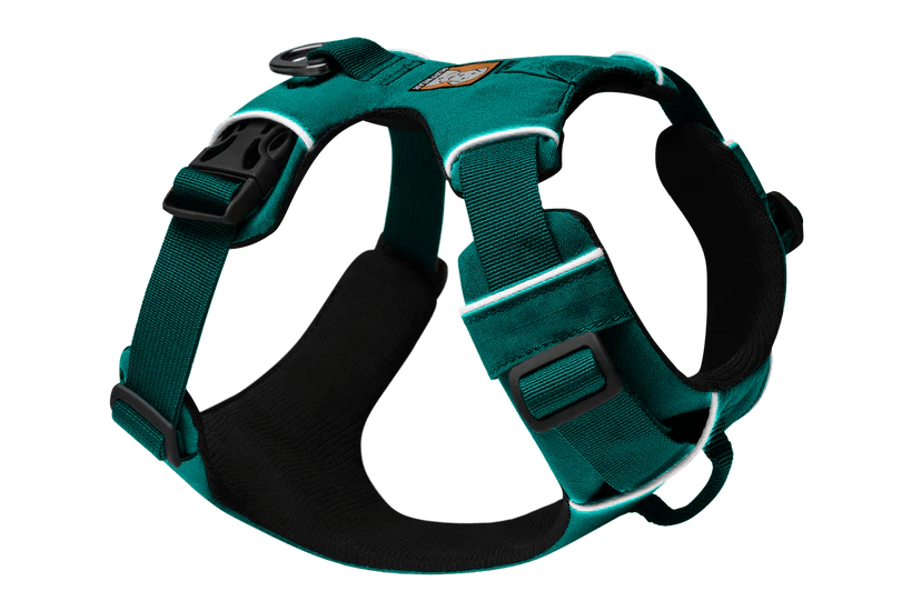 Front Range Dog Harness - Aurora Teal - Ruffwear - Collar